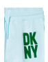 DKNY pantaloni de trening culoarea turcoaz neted - Pled.ro