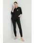 DKNY pijama femei culoarea negru - Pled.ro