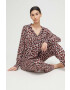 DKNY pijama femei culoarea roz - Pled.ro