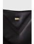 DKNY poseta de piele culoarea negru - Pled.ro