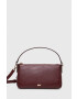 DKNY poseta de piele culoarea bordo - Pled.ro