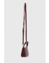 DKNY poseta de piele culoarea bordo - Pled.ro