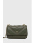 DKNY poseta de piele culoarea verde - Pled.ro