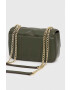 DKNY poseta de piele culoarea verde - Pled.ro