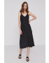 DKNY Rochie culoarea negru midi model drept - Pled.ro