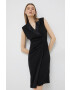 DKNY rochie culoarea negru mini drept - Pled.ro