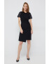 DKNY rochie culoarea negru mini drept - Pled.ro