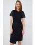 DKNY rochie culoarea negru mini drept - Pled.ro