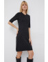 DKNY rochie culoarea negru mini oversize - Pled.ro