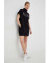 DKNY rochie culoarea negru mini oversize - Pled.ro