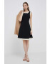 DKNY rochie culoarea negru mini evazati - Pled.ro