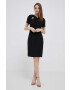 DKNY rochie culoarea negru mini mulata - Pled.ro