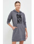 DKNY rochie culoarea gri mini oversize - Pled.ro