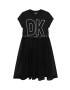 DKNY rochie fete culoarea gri mini evazati - Pled.ro