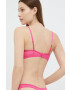 DKNY sutien culoarea roz dantela neted - Pled.ro