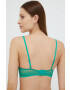 DKNY sutien culoarea verde dantela neted - Pled.ro