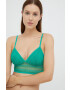 DKNY sutien culoarea verde dantela neted - Pled.ro