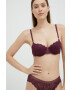 DKNY sutien culoarea violet dantela neted - Pled.ro