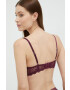 DKNY sutien culoarea violet dantela neted - Pled.ro