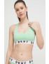 DKNY sutien culoarea verde neted - Pled.ro