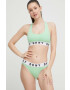 DKNY sutien culoarea verde neted - Pled.ro