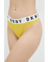 DKNY tanga culoarea galben - Pled.ro