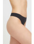 DKNY tanga 3-pack culoarea negru - Pled.ro