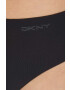 DKNY tanga 3-pack culoarea negru - Pled.ro