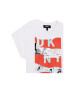 DKNY tricou copii culoarea alb - Pled.ro