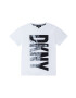 DKNY Tricou copii culoarea alb cu imprimeu - Pled.ro