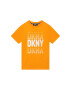 DKNY tricou de bumbac pentru copii culoarea portocaliu cu imprimeu - Pled.ro