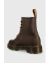 Dr. Martens bocanci de piele 1460 Bex femei culoarea maro cu toc plat - Pled.ro