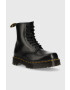 Dr. Martens bocanci de piele 1460 Bex Squared femei culoarea negru cu toc plat DM27886001-Black - Pled.ro