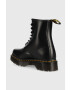 Dr. Martens bocanci de piele 1460 Bex Squared femei culoarea negru cu toc plat DM27886001-Black - Pled.ro