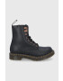 Dr. Martens Bocanci de piele femei culoarea negru cu toc plat 26874001-Black.Wana - Pled.ro