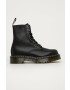 Dr. Martens bocanci de piele 1460 Pascal Bex Pisa femei culoarea negru cu toc plat - Pled.ro