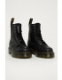 Dr. Martens bocanci de piele 1460 Pascal Bex Pisa femei culoarea negru cu toc plat - Pled.ro