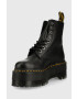 Dr. Martens bocanci de piele femei culoarea negru cu platforma DM26925001.1460.Pascal-Black.Pisa - Pled.ro