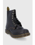 Dr. Martens Bocanci de piele femei culoarea negru cu toc plat - Pled.ro