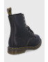 Dr. Martens Bocanci de piele femei culoarea negru cu toc plat - Pled.ro