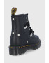 Dr. Martens Bocanci de piele femei culoarea negru cu toc plat 26959001-Black.Fine - Pled.ro