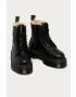 Dr. Martens bocanci de piele 25637001 Jadon Fl culoarea negru cu platforma izolat - Pled.ro