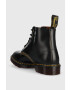 Dr. Martens cizme de piele 101 Arc femei culoarea negru cu toc plat - Pled.ro