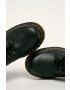 Dr. Martens bocanci de piele 1460 Nappa femei culoarea negru cu toc plat - Pled.ro