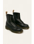 Dr. Martens bocanci Vegan 1460 femei culoarea negru cu toc plat - Pled.ro