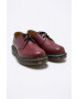 Dr. Martens pantofi de piele femei culoarea bordo cu toc plat 11838600.D-Cherry.Red - Pled.ro