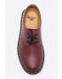 Dr. Martens pantofi de piele femei culoarea bordo cu toc plat 11838600.D-Cherry.Red - Pled.ro