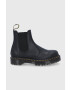 Dr. Martens ghete chelsea de piele 2976 Bex femei culoarea maro cu toc plat - Pled.ro