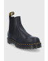 Dr. Martens ghete chelsea de piele 2976 Bex femei culoarea maro cu toc plat - Pled.ro