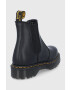 Dr. Martens ghete chelsea de piele 2976 Bex femei culoarea maro cu toc plat - Pled.ro